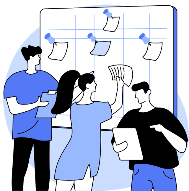 Scheduling illustration blueprint